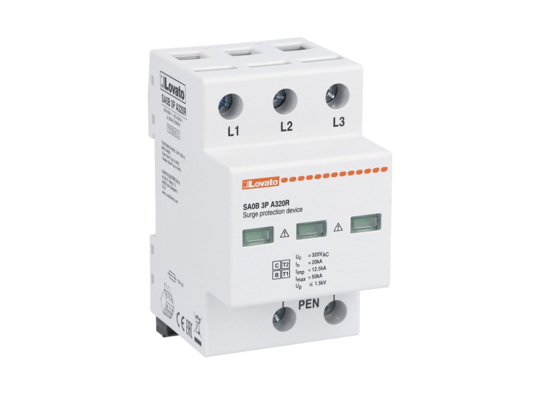 Chống sét lan truyền loại 1+2, 10/350 12.5KA,relay ngõ ra SA0B3PA320R