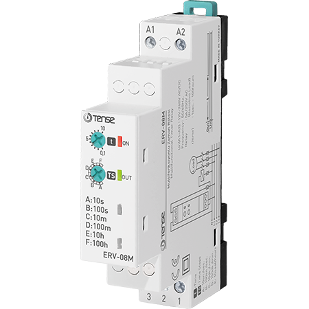 Relay thời gian đa chức năng, on delay ERV-08M