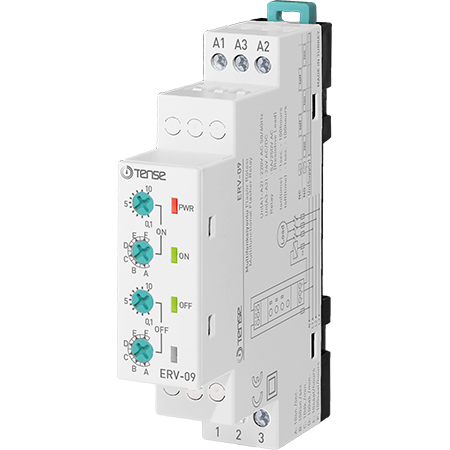 Relay thời gian đa chức năng điều khiển kép on/off delay ERV-09