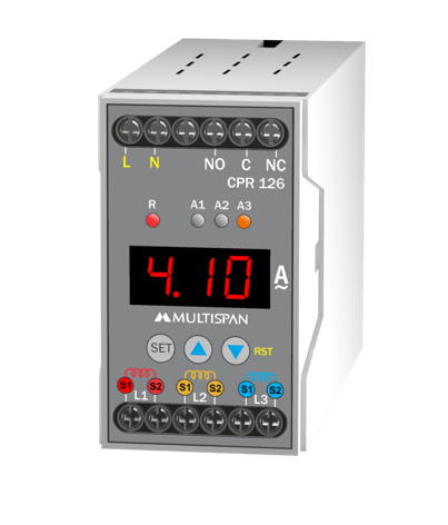 Relay bảo vệ dòng điện 3 pha CPR-126